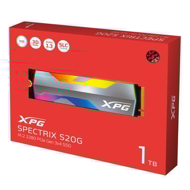 XPG SPECTRIX S20G 1 TB M.2 PCI Express 3.0 NVMe 3D NAND