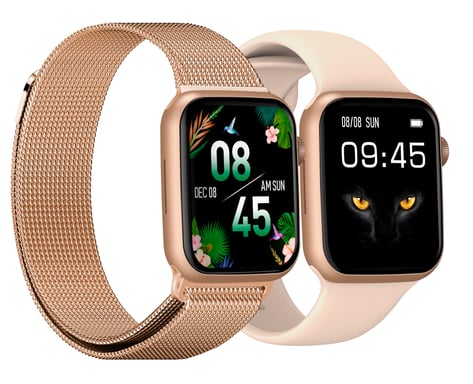 DCU Advance Tecnologic 34157043 smartwatch e orologio sportivo 4,85 cm (1,91'') IPS 44,5 mm Digitale 240 x 280 pixel Touch screen Oro