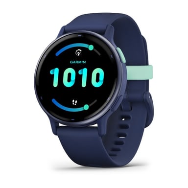 Garmin Vivoactive 5 3,05 cm (1.2'') AMOLED Numérique 390 x 390 pixels Écran tactile Bleu Wifi GPS (satellite)