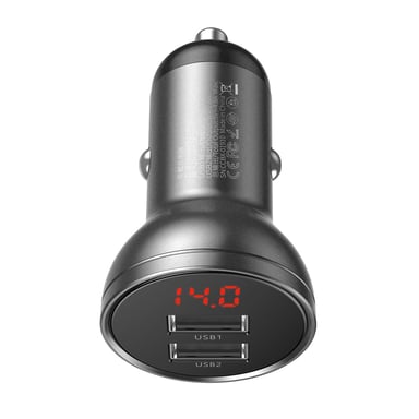 Caricabatteria da accendisigari 1 USB + cavo Lightning