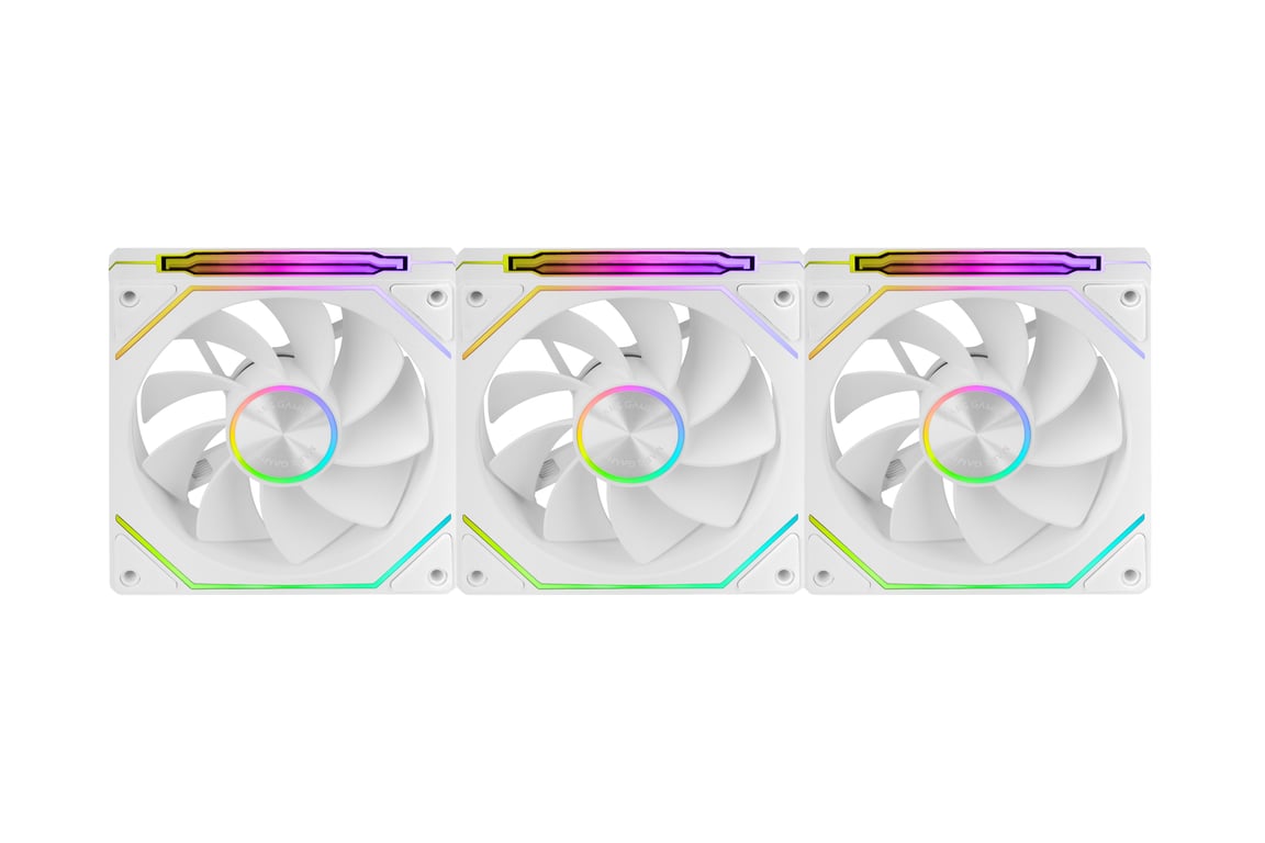 Ventilador suplementario Mars Gaming MF LINKFINITYKIT2R 120mm 1800RPM RGB con conexión magnética - vue 2