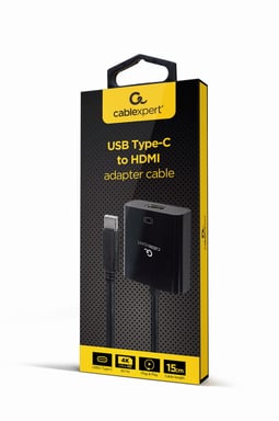 Gembird A-CM-HDMIF-04 adaptateur graphique USB Noir
