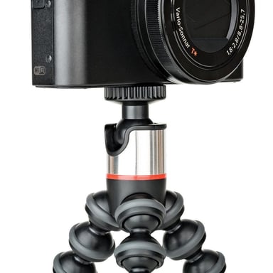 Joby GorillaPod 500: Treppiede per Fotocamere Digitali a 3 Zampe in Acciaio Inox (Nero/Grigio)