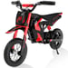 EVERCROSS TECH Moto Eléctrica para Niños 3-12 Años 300W 25KM/H 3 Niveles de Velocidad 12' Neumáticos Ideal Regalo Rojo