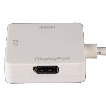 Hama mini DisplayPort - DVI/DisplayPort/HDMI bianco