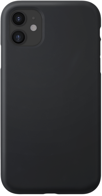 Coque antichoc en gel de silicone doux pour Apple iPhone 11, Noir satin