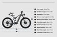 VéLo Électrique Shengmilo S600 | Vitesse Max 45 km/h | Autonomie 50 km | Moteur 1000W*2 | Batterie 48V 17.5Ah | Pneus 26 Pouces