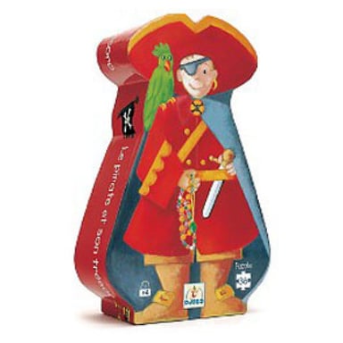 Puzzle Silueta 36 Piezas: El Pirata y su Tesoro - Diversión Garantizada