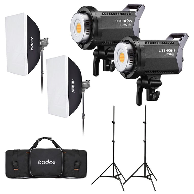GODOX Kit Duo Torche LED LA150Bi Bi color Neuf