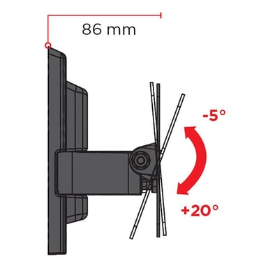 Meliconi FLATSTYLE ETR 200 101,6 cm (40'') Gris