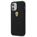 Custodia Ferrari per iPhone 12 mini 5,4'' nero On Track Silicone