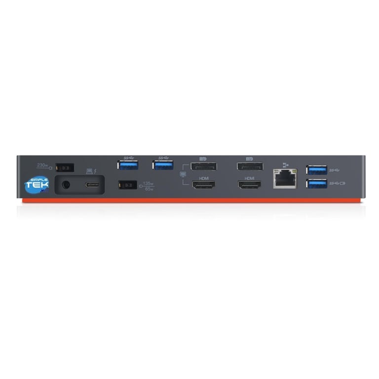 Commutateur KVM Lenovo ThinkPad Thunderbolt 3 Dock 3840x2160 - vue 3