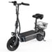 Patinete eléctrico plegable iScooter F2 de 500 W con asiento para adultos, patinete eléctrico de 10 pulgadas con cesta y pedales anchos, 36 V y 7,8 Ah