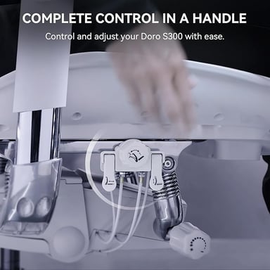 SIHOO Doro S300 Chaise ergonomique - Accoudoirs 6D - Soutien lombaire dynamique - Suspension absorbant les chocs - Soutien 4 axes - Expérience gravité zéro - Certifié BIFMA/SGS - 78x65x102cm - Blanc