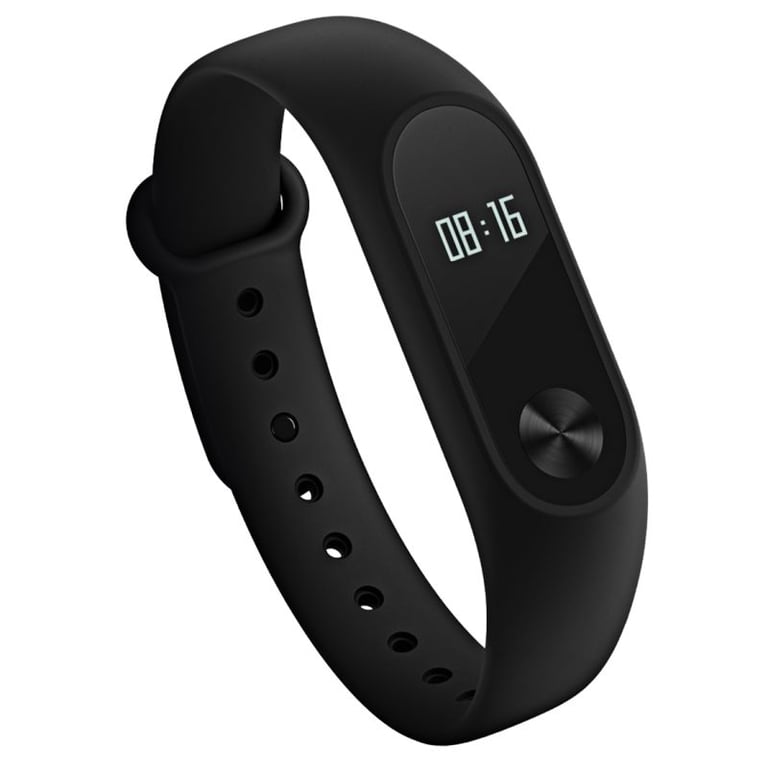 Bracelet Connecté Android iOS Xiaomi Montre Bluetooth Fréquence Cardiaque  Podomètre IP67 OLED Circulaire Noir