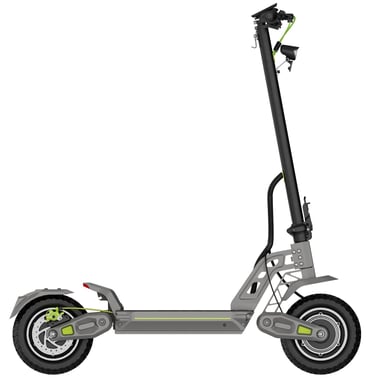 Trottinette électrique tout-terrain TODIMART E10 avec batterie 48 V 18,2 Ah