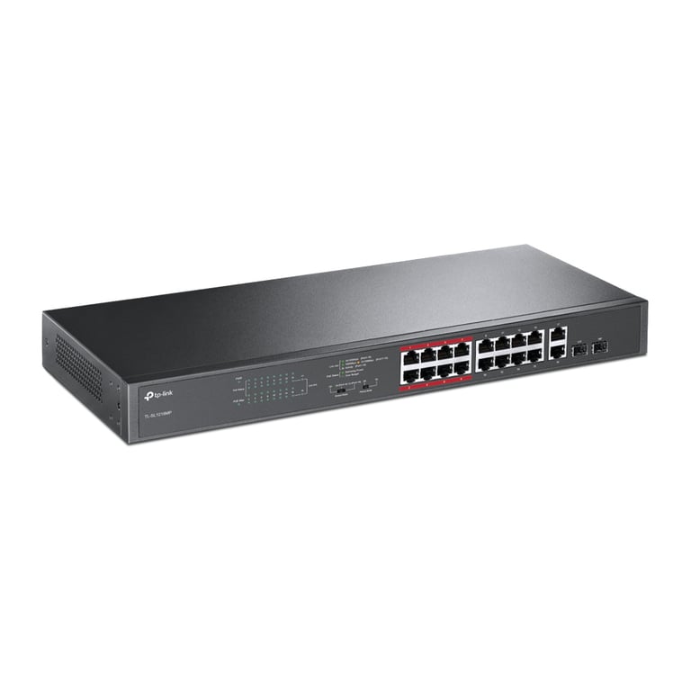 TP Link TL SL1218MP Non géré Gigabit Ethernet 101001000 Connexion Ethernet supportant 'alimentation via ce port PoE 1U Neuf - vue 2