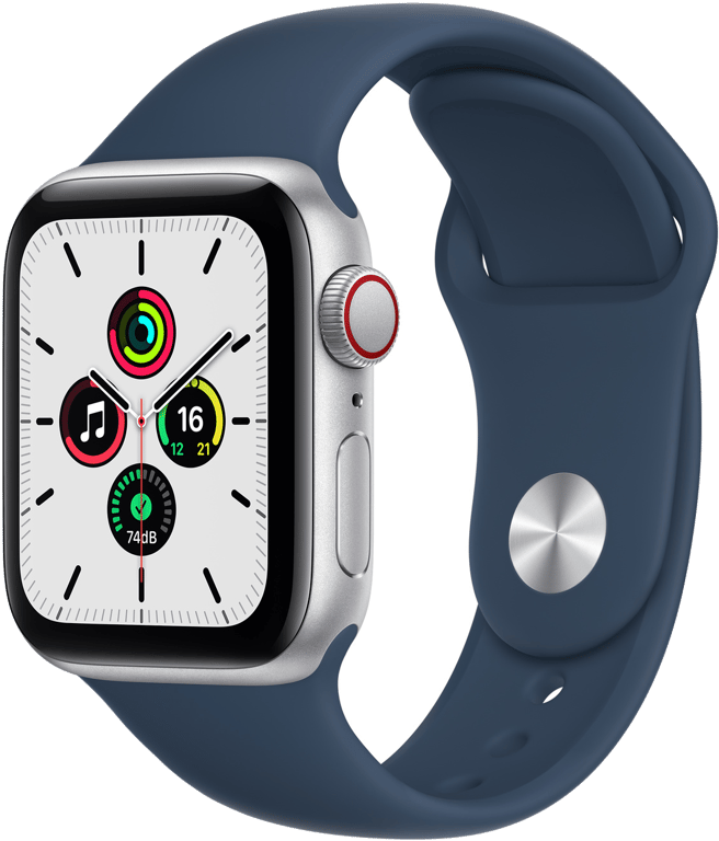 Apple Watch SE OLED 40 mm 4G Argent GPS (satellite)
