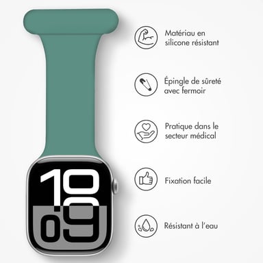 imoshion Bracelet infirmier en silicone pour Apple Watch | 44/45/46/49 mm - Vert