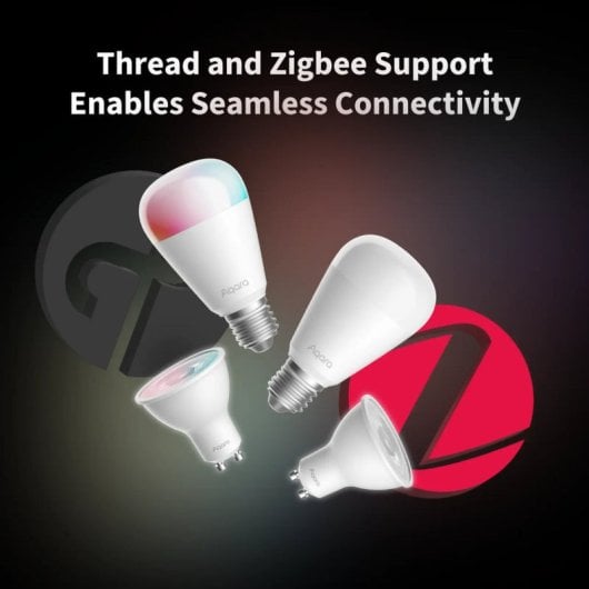 Ampoule Intelligente Aqara T2 E27 1100 lm Blanc Réglable 2700-6500K Zigbee/Thread/Matter - Neuf