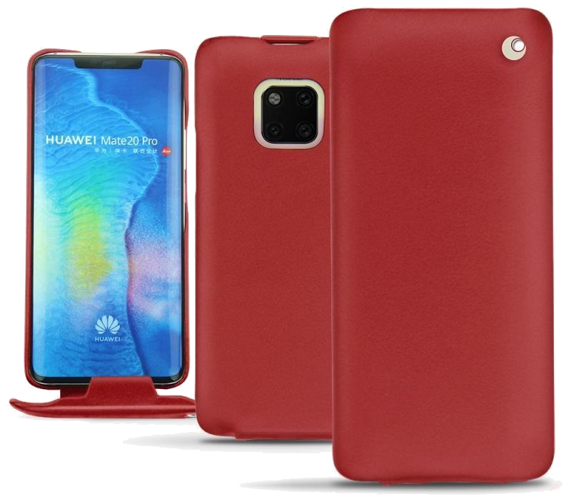 Housse cuir Huawei Mate 20 Pro - Rabat verticalRouge