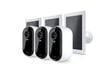 Arlo Essential Caméra de sécurité extérieure 2K avec Panneaux Solaires, pack de 3