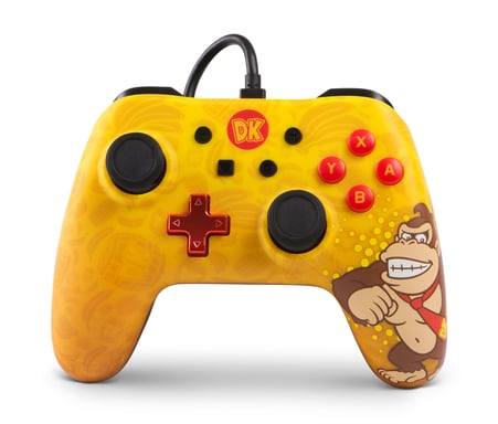 PowerA Donkey Kong Marron, Jaune USB Manette de jeu Analogique/Numérique Nintendo Switch