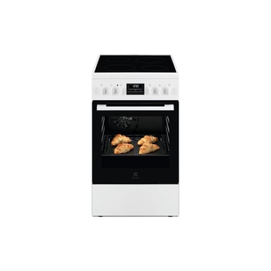 Cuisinière vitrocéramique Electrolux LKR524292W 57 L Multifonction Blanche