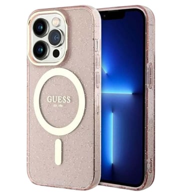 Custodia per iPhone 14 Pro Max serie Glitter Gold compatibile con MagSafe