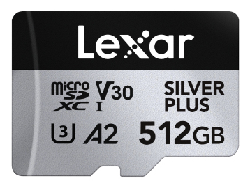 Scheda LEXAR microSDXC Silver Plus UHS-1 512GB V30 R205/W150MB/s