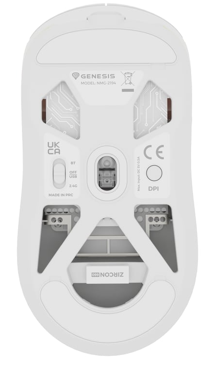 GENESIS NMG-2194 souris Gaming Ambidextre Bluetooth + USB Type-C Optique 26000 DPI - Neuf