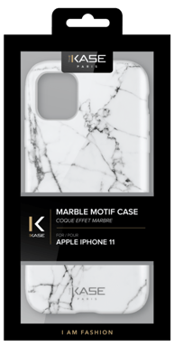 Custodia effetto marmo per Apple iPhone 11, bianco