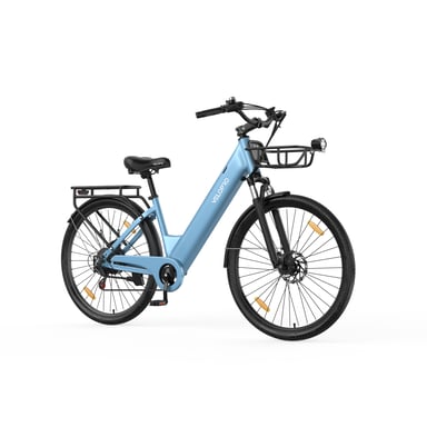Vélo électrique urbain VELOPRO C1 PRO 28'' avec moteur 250 W et batterie 36 V 18 Ah - Bleu