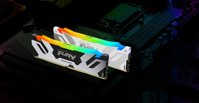 Kingston Technology FURY 48GB 8800MT/s DDR5 CL42 CUDIMM (Kit de 2) Renegade RGB Blanco