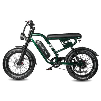 Vélo Électrique MAXTURN MX10 - Moteur 500W Batterie 48V13.5AH 20'' Pneus Freins À Disque Hydrauliques - Vert