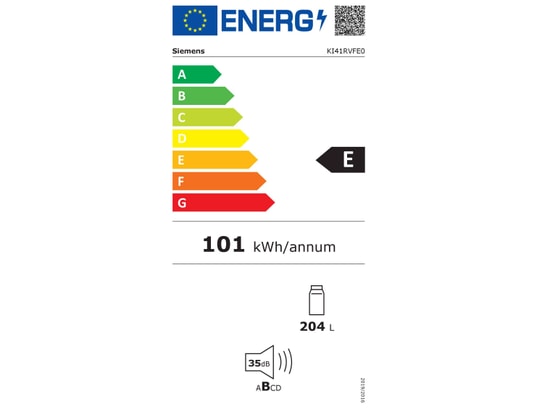 SIEMENS Réfrigérateur intégrable 1 porte 204 litres 122 cm KI41RVFE0 - vue 6