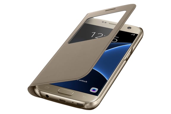 Samsung EF-CG930 funda para teléfono móvil 12,9 cm (5.1'') Libro Oro