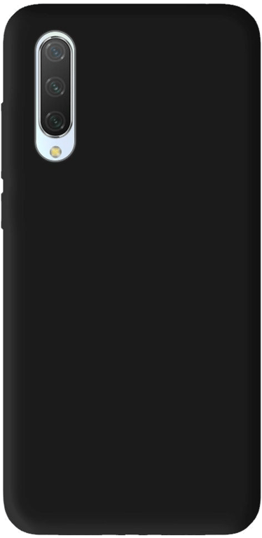 Coque silicone unie compatible Mat Noir Xiaomi Mi 9 Lite