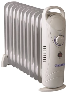 Mesko MS 7806 Réchauffeur d'huile 11 nervures contrôle de température électrique 1200W.