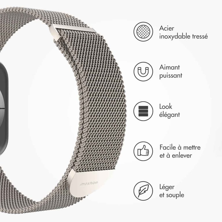 Bracelet Apple Watch 49mm Magnétique milanais - vue 3