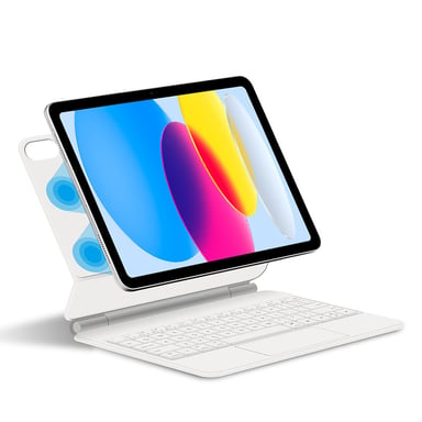 Étui de protection pour iPad avec clavier Bluetooth White  iPad Pro 11 M2