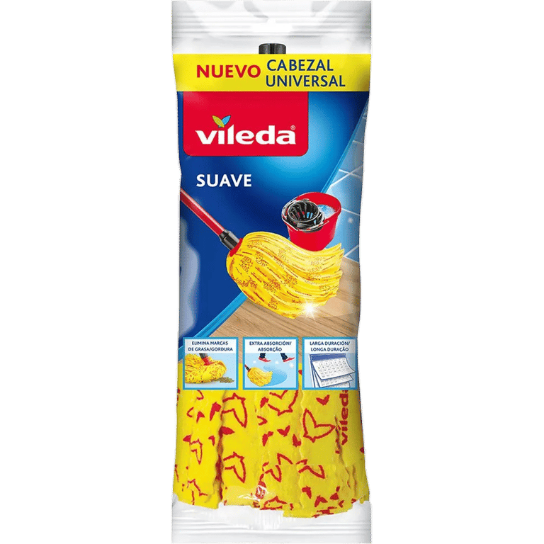 Serpillière Vileda Suave +30% Microfibres Jaune Neuf