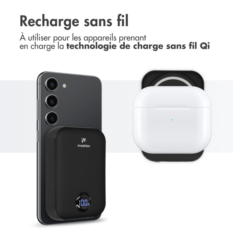 imoshion Batterie externe MagSafe 10.000 mAh Batterie externe sans fil Neuf - vue 3