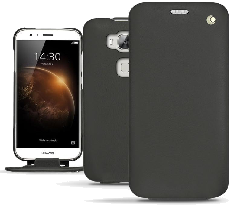 Housse cuir Huawei G8 - Rabat verticalNoir