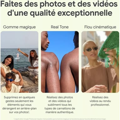 Google Pixel 7 128 Go, Noir volcanique, débloqué