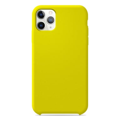 Coque silicone unie Soft Touch Jaune compatible Apple iPhone 11 Pro Max