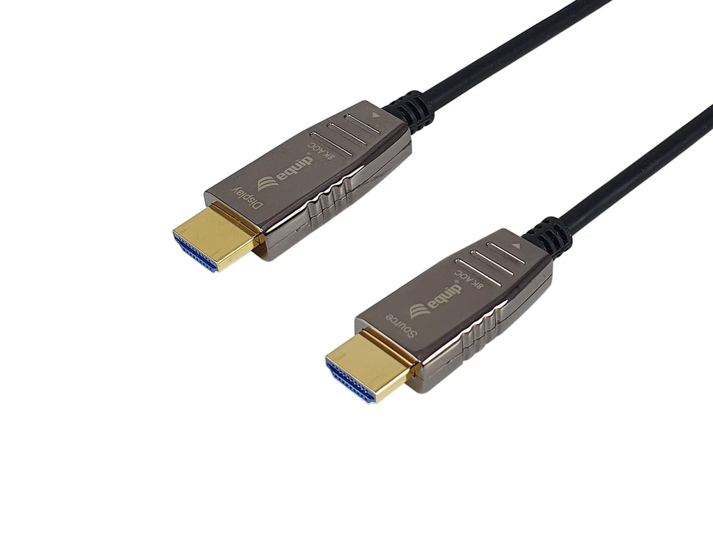 Equip 119452 Câble Optique Actif Hdmi 2.1, 20m, 8k/60hz, 4k/120hz