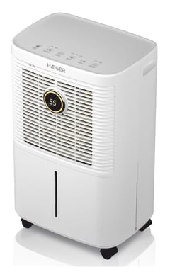 Haeger DE-D10.012A déshumidificateur 1,6 L 46 dB 240 W Blanc