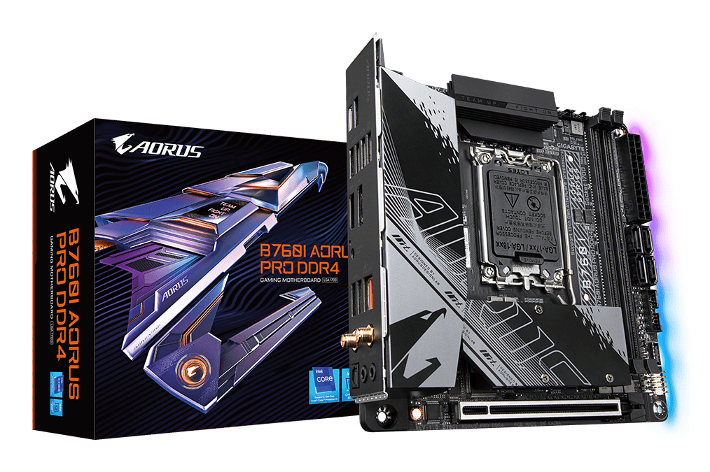 GIGABYTE B760I AORUS PRO DDR4 Socket 1700 carte mère