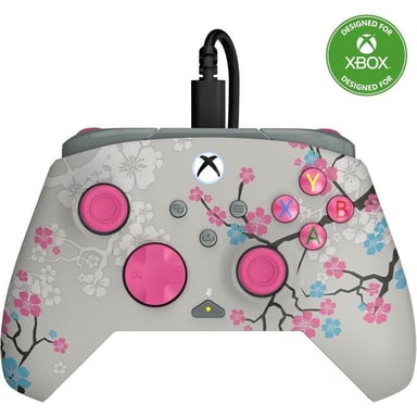 Manette de jeu - Xbox - Rematch Advanced - Filaire - Cherry Blossom - Compatible PC -
